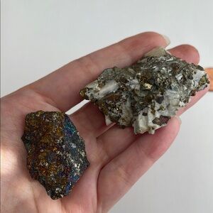 Pyrite and Chalcopyrite Mineral Specimens